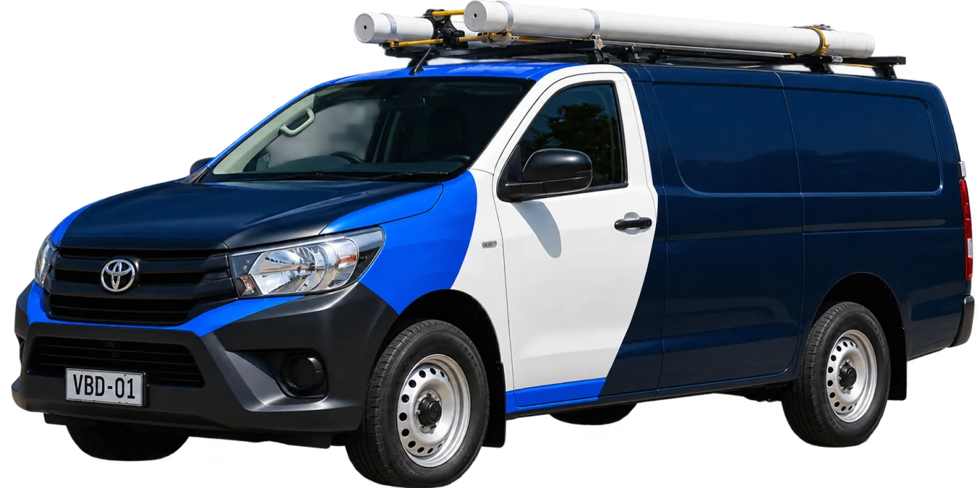 Our van, covering Liverpool and the surrounding suburbs