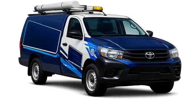 Service van on its way to a Liverpool job